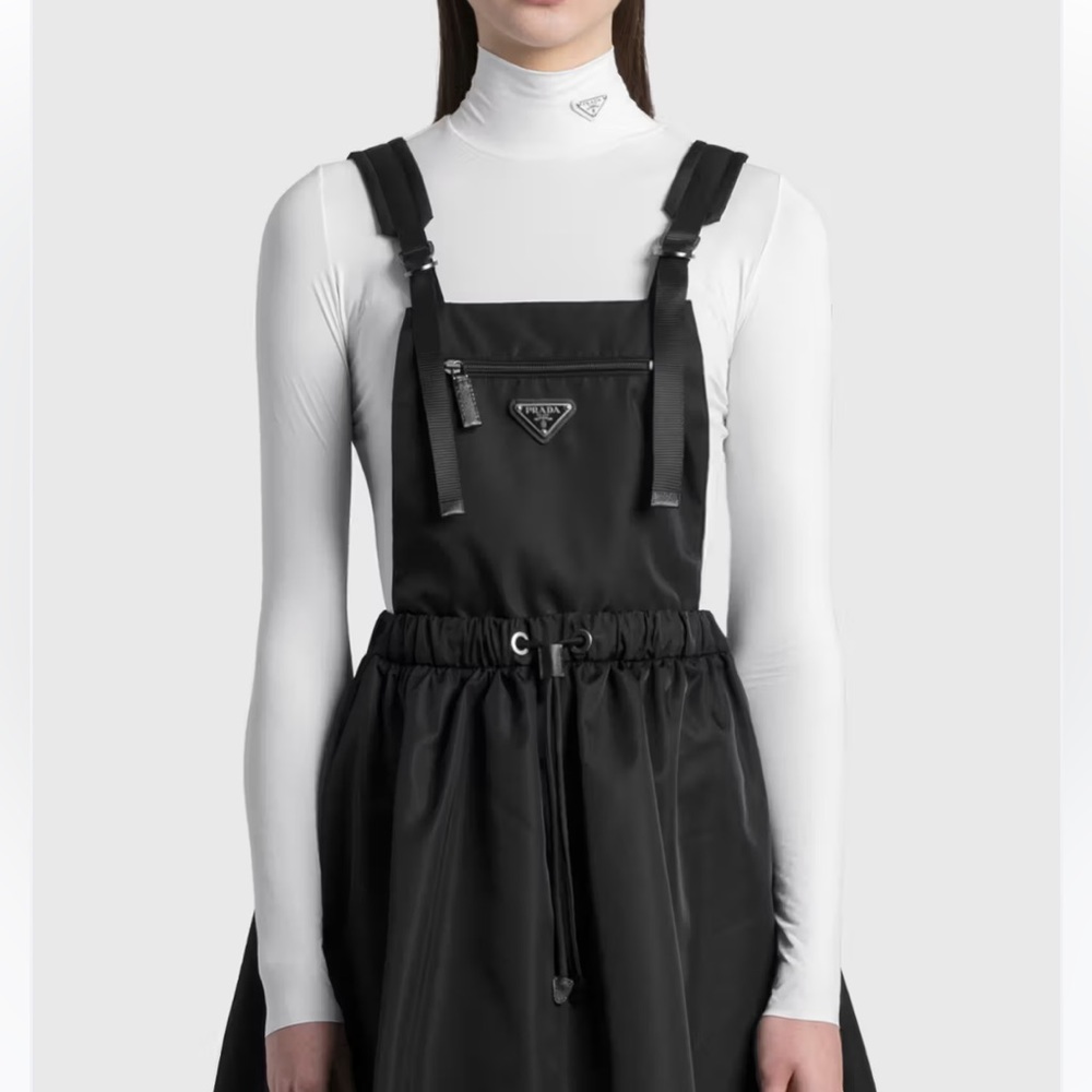 PRADA Logo Mini Nylon Dress Renylon - Picture 3 of 13
